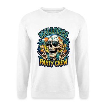 Mallorca Party Team Skelett - Unisex Pullover - Weiß - Vorne