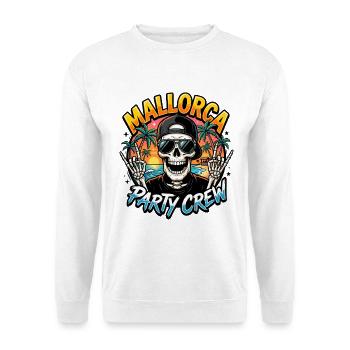Mallorca Party Team Skelett - Unisex Pullover - Weiß - Vorne