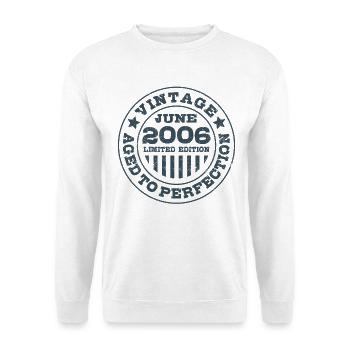 Édition limitée cadeau d’anniversaire de juin 2006 - Sweat-shirt Unisexe - blanc - Devant