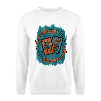 Collectionner des échanges de cartes à collectionner Collection Répété - Sweat-shirt Unisexe - blanc - Devant