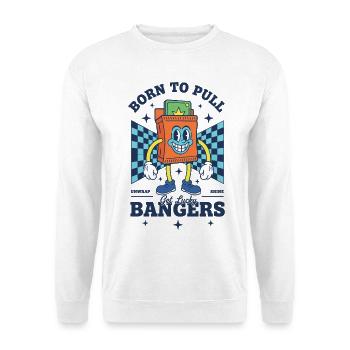 Born To Pull Bangers Get Lucky Trading Card Pack - Unisex Sweatshirt - white - Front