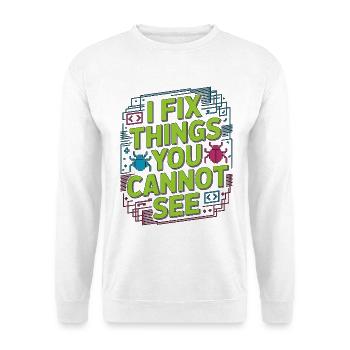 Game Developer I Fix Things Software Developer - Unisex Sweatshirt - white - Front