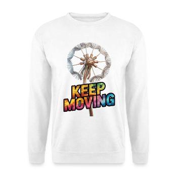 Dandelion Shirt Keep Moving - Unisex Sweatshirt - white - Front
