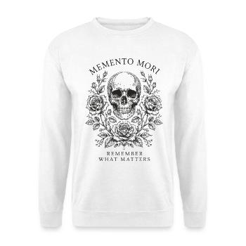Memento Mori Roses - Unisex Sweatshirt - white - Front