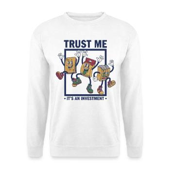 Glaub mir, es ist ein Booster für Investment-Sammelkarten - Unisex Pullover - Weiß - Vorne