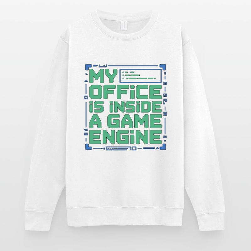 Game Developer My Office Is Inside Game Developer Unisex Sweatshirt