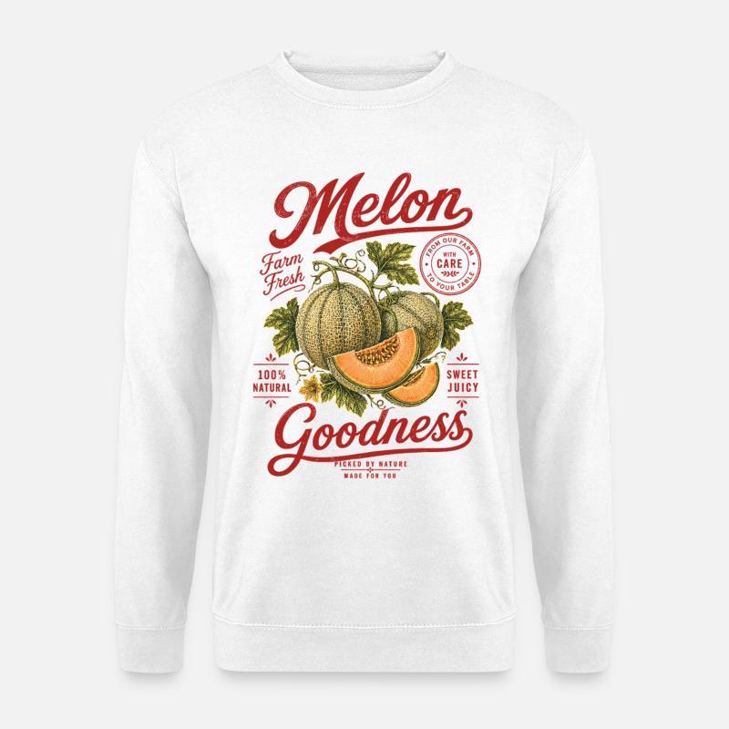 Melone Melon Goodness Shirt - Unisex Pullover - Weiß