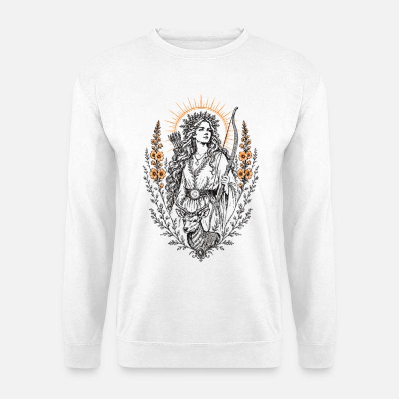 Dziewanna Huntress - Unisex Pullover - Weiß
