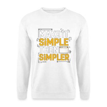 UX/UI Designer I Design Therefore Product Designer - Unisex Pullover - Weiß - Vorne
