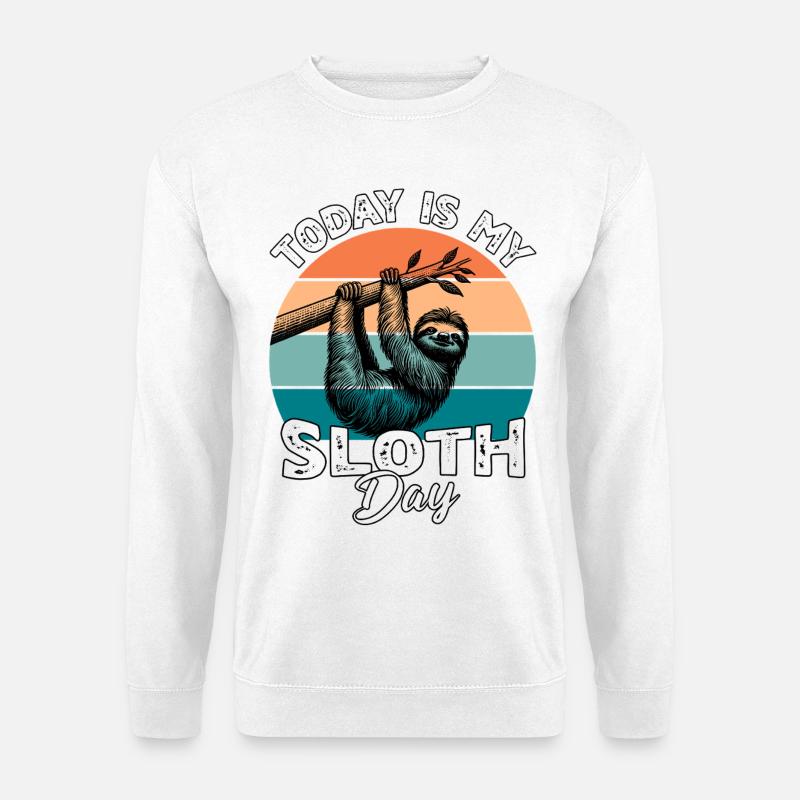 Faultier Sloth - Unisex Sweatshirt - white
