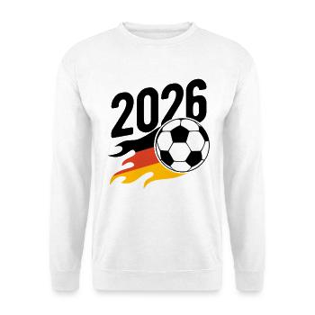 Football Flame 2026 - Sweat-shirt Unisexe - blanc - Devant