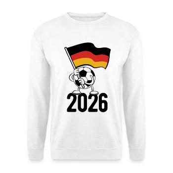 Fußball Flagge 2026 - Unisex Pullover - Weiß - Vorne
