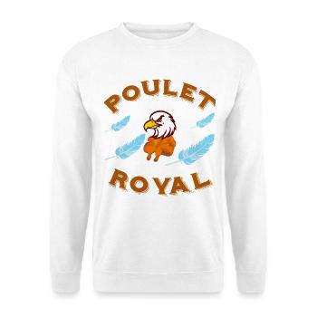 Brathähnchen-Adler-Kondor-Humor-Design - Unisex Pullover - Weiß - Vorne