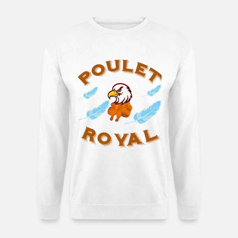 Brathähnchen-Adler-Kondor-Humor-Design - Unisex Pullover - Weiß