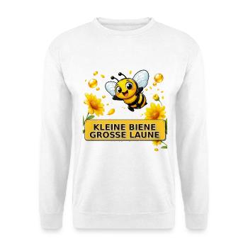 Biene Honig Imker Honigwabe Blumen Wiese Insekt - Unisex Pullover - Weiß - Vorne