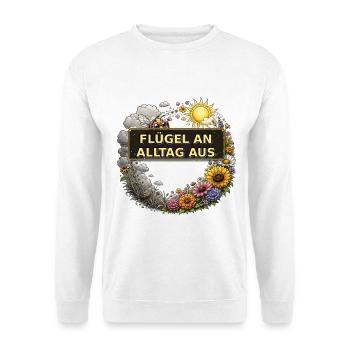 Biene Honig Imker Honigwabe Blumen Wiese Insekt - Unisex Pullover - Weiß - Vorne