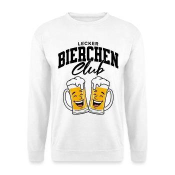 Lecker Bierchen Club - Unisex Pullover - Weiß - Vorne