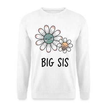 Révélation du sexe Baby shower Sœur Grande Sœur Maman - Sweat-shirt Unisexe - blanc - Devant