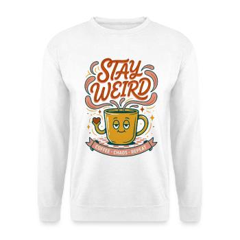 Chaos du café : Répétition - Sweat-shirt Unisexe - blanc - Devant