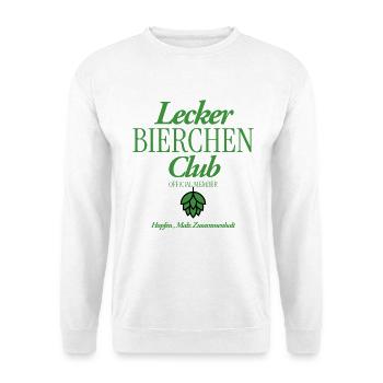 Lecker Bierchen Club - Unisex Pullover - Weiß - Vorne