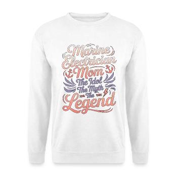 Maman électricienne marine L’électricien des navires idoles - Sweat-shirt Unisexe - blanc - Devant