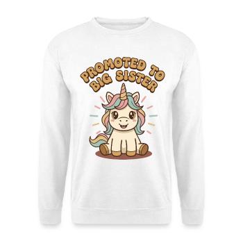 Gender Reveal Promoted To Big Sister Baby Shower - Unisex Sweatshirt - white - Front