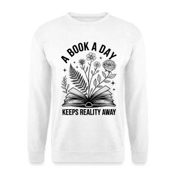 Gift idea for book lovers - Unisex Sweatshirt - white - Front