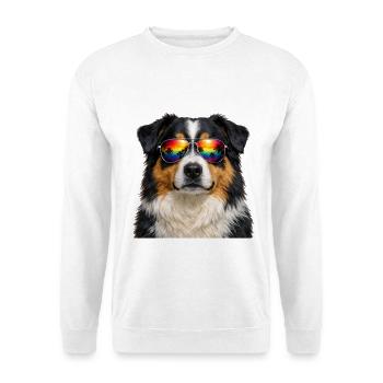 Lunettes de soleil Berger australien Australie - Sweat-shirt Unisexe - blanc - Devant