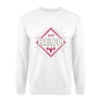 Rech an der Ahr Retro Weintrauben Vintage Souvenir - Unisex Pullover - Weiß - Vorne