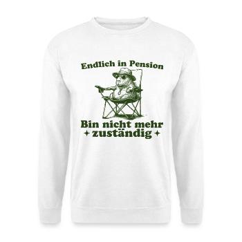 Pension Nicht mehr zuständig Capybara Rente - Unisex Pullover - Weiß - Vorne