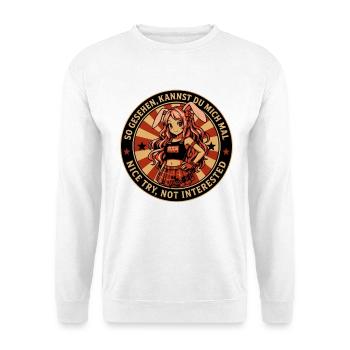Retro Bunny Badge Tee - Unisex Sweatshirt - white - Front