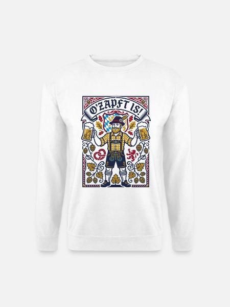 O'zapft is | Bayern Bierzelt - Unisex Pullover - Weiß