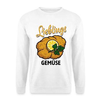 Schnitzel | Lieblings Gemüse - Unisex Pullover - Weiß - Vorne