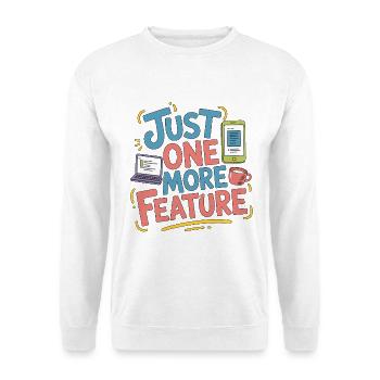 Développeur d’applications mobiles : juste un programme de plus - Sweat-shirt Unisexe - blanc - Devant