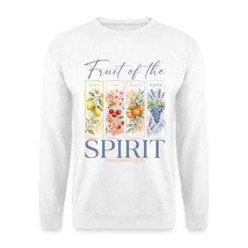 Fruit de l’Esprit Femmes chrétiennes - Sweat-shirt Unisexe - blanc - Devant