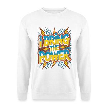 Maître électricien J’apporte le spécialiste du câblage - Sweat-shirt Unisexe - blanc - Devant