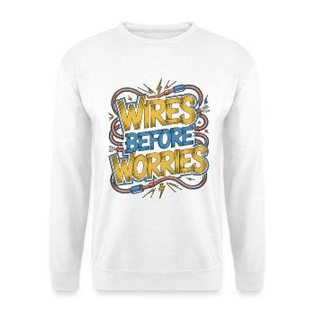 Master Electrician Wires Before Wiring Specialist - Unisex Sweatshirt - white - Front