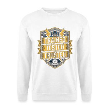 Master Electrician Trained Tested Technician - Unisex Sweatshirt - white - Front