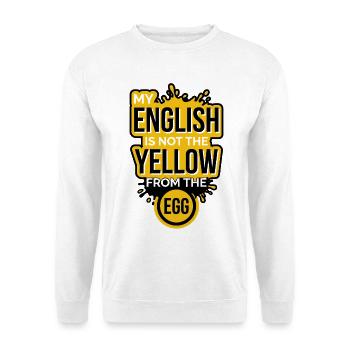 Denglisch Spruch Lustig Sprache Englisch - Unisex Pullover - Weiß - Vorne