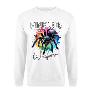 Rosafuss Chuchoteur de Tarentules aux orteils roses - Sweat-shirt Unisexe - blanc - Devant