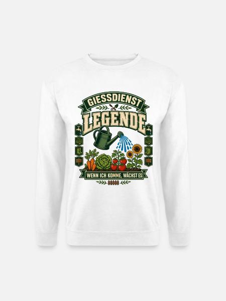 Gießdienst Legende Gartenverein Humor - Unisex Pullover - Weiß