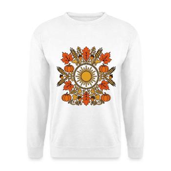 Mabon Roue de Célébration Païenne de l’Année Automne - Sweat-shirt Unisexe - blanc - Devant