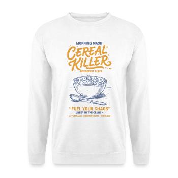 Petit-déjeuner céréales tueuses Petit-déjeuner Petit bonheur drôle - Sweat-shirt Unisexe - blanc - Devant