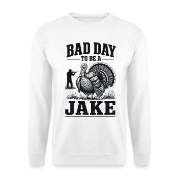 Chasse Chasseur Dindon Humour Vintage Cadeau - Sweat-shirt Unisexe - blanc - Devant