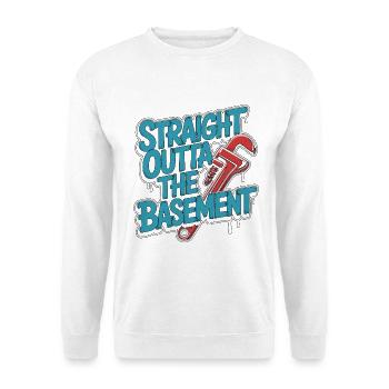 Maître plombier tout droit sorti de la plomberie résidentielle - Sweat-shirt Unisexe - blanc - Devant