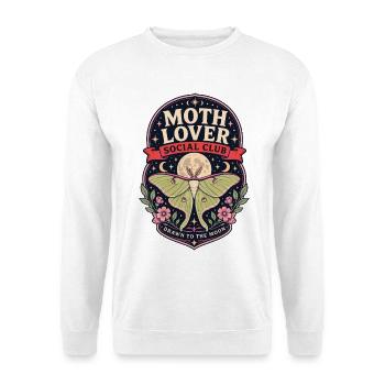 T-shirt papillon Lune Moon Moth Lover - Sweat-shirt Unisexe - blanc - Devant