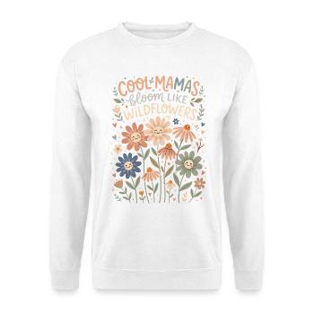 Cool Mamas Bloom Wildflowers - Unisex Sweatshirt - white - Front