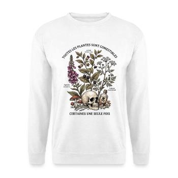 Herbier des Plantes Toxiques - Sweat-shirt Unisexe - blanc - Devant