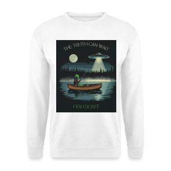 Space Fisherman: The Truth Awaits - Unisex Sweatshirt - white - Front
