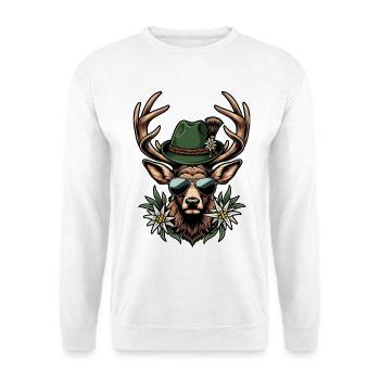 Festival folklorique de remplacement des costumes traditionnels pour cerfs - Sweat-shirt Unisexe - blanc - Devant